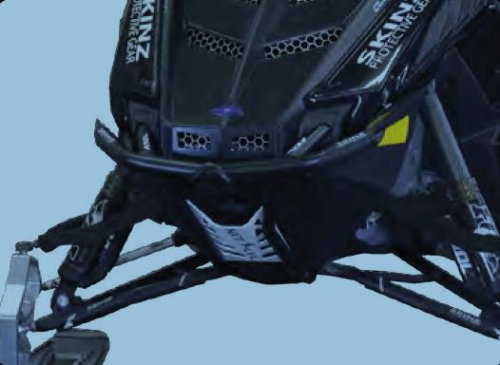 Skinz Protective Gear - Skinz Protective Gear Front Aluminum Bumper - Flat Black/White - NXPFB200-FBK/WHT