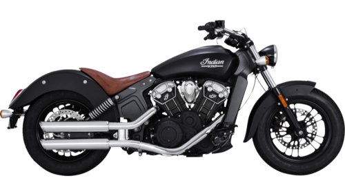 Vance & Hines - Vance & Hines Twin Slash 3in. Slip-On Mufflers - Chrome - 18323