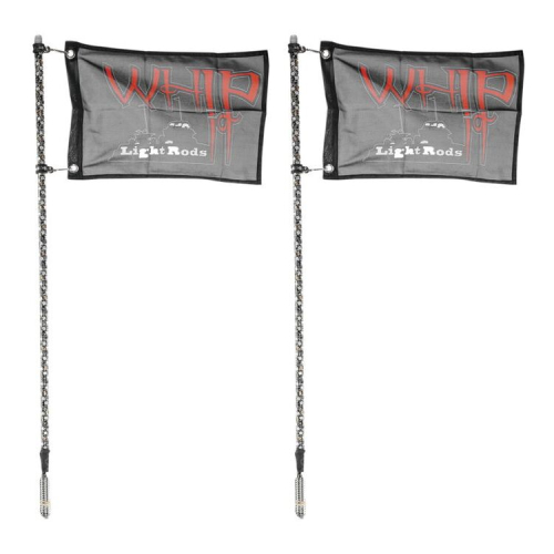 Whip-It - Whip-It Bluetooth RGB Light Rod -  Pair - White - 3ft. - SB-RGBBT-232