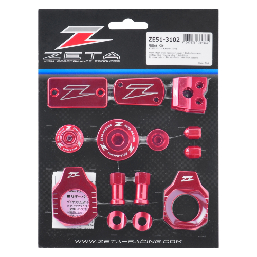 ZETA - ZETA Billet Kit - Red - ZE51-3102