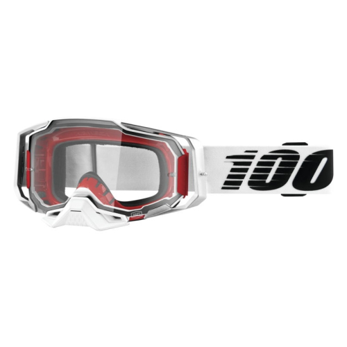 100% - 100% Armega Lightsaber Goggles - 50004-00002 - Lightsaber White/Black / Clear Lens - OSFM