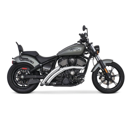 Freedom Performance - Freedom Performance Radical Radius Exhaust System for Chief - Chrome/Sculpted Black Tip - IN00458
