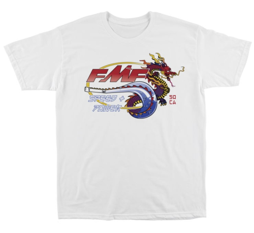 FMF Racing - FMF Racing Fire Starter Tee - FA21118901-WHT-SM - White - Small