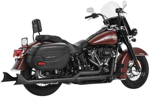 Freedom Performance - Freedom Performance Sharktail Signature True Dual Exhaust System - 36in. Black Muffler - Pitch Black - HD00770