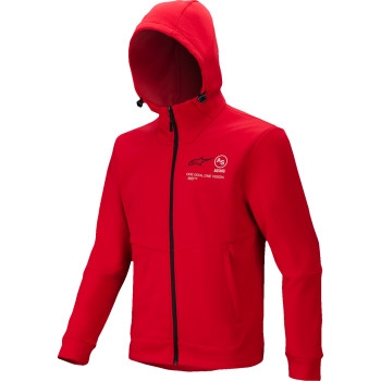 Alpinestars - Alpinestars Racer MX Fleece Hoodie - 3800125-3010-S - Bright Red - Small