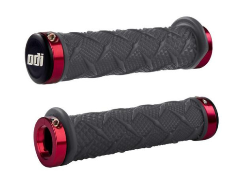 ODI - ODI ATV Xtreme Lock-On Grips - Graphite - Red Clamp - J30XTH-R