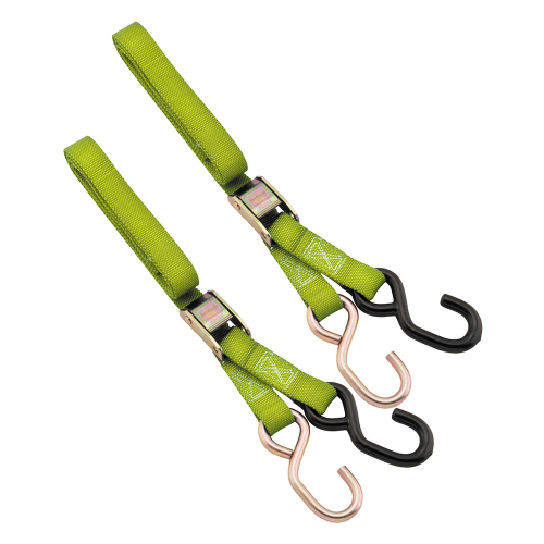 BikeMaster - BikeMaster Tie Downs - 1in. x 6ft. - Green - 100508