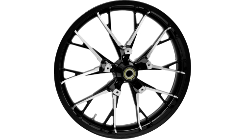 Coastal Moto - Coastal Moto Precision Cast Marlin 3D Front Wheel - 21in. x 3.5in. - Black Cut - 3D-MAR213BC-ABST