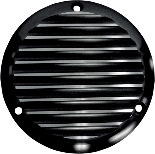 Joker Machine - Joker Machine Billet Derby Cover - Finned Black - 06-98TC