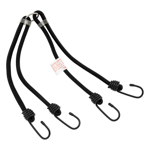 BikeMaster - BikeMaster Bungee Cords - Heavy Duty - Black - 100171