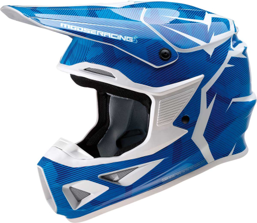 Moose Racing - Moose Racing F.I. Agroid Camo Helmet - 0110-7772 - Blue/White - 3XL
