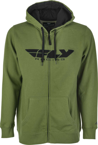 Fly Racing - Fly Racing Fly Corporate Zip Up Hoodie - 354-01922X - Olive - 2XL