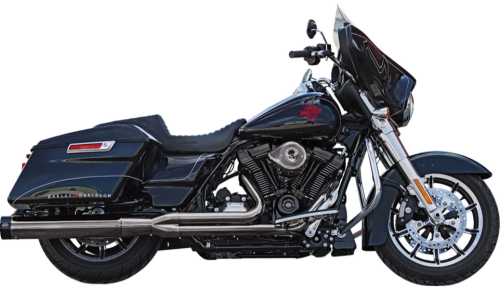 S&S Cycle - S&S Cycle 2-into-1 Lava Chrome Sidewinder Exhaust System - Race Only - 550-1087