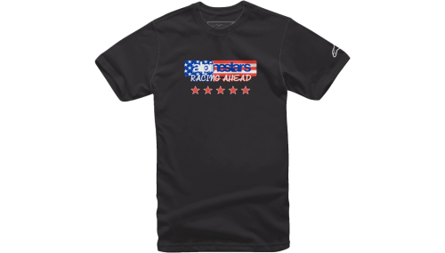 Alpinestars - Alpinestars USA Again T-Shirt - 12137261010L - Black/Blue/Red - Large