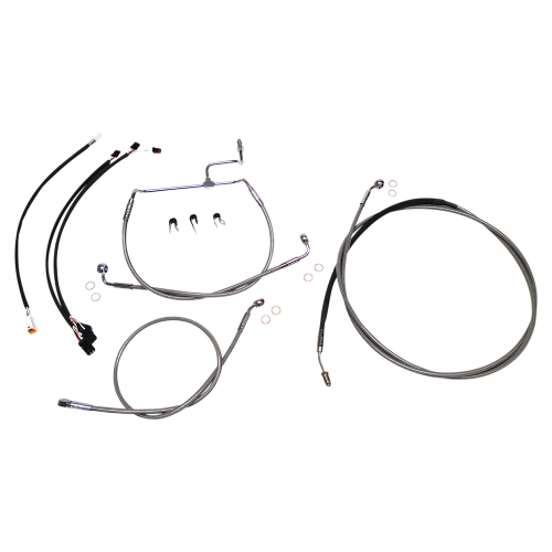 Magnum - Magnum Stainless Steel Handlebar Installation Kit with Chrome Fittings for 12-14in. Ape - 589831