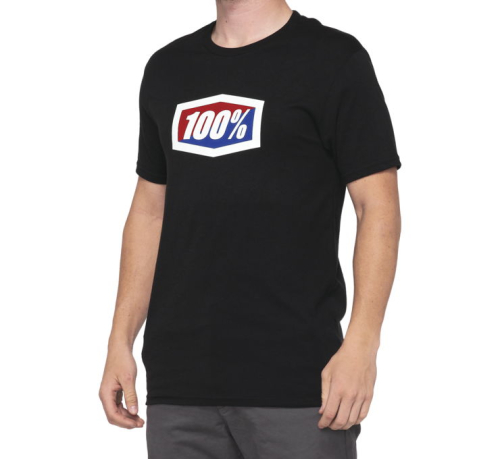 100% - 100% Official Youth T-Shirt - 20001-00001 - Black - Medium