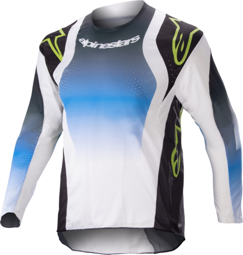 Alpinestars - Alpinestars Racer Push Kids Jersey - 3730823-9702-XS - Nightlife Blue/White - X-Small