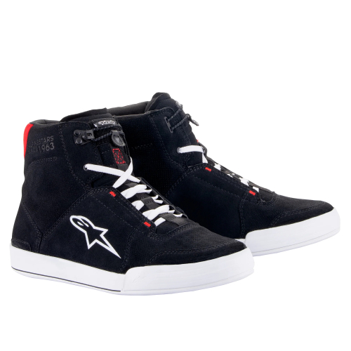 Alpinestars - Alpinestars Chrome Riding Shoes - 251232213048.5 - Black/White/Bright Red - 8.5