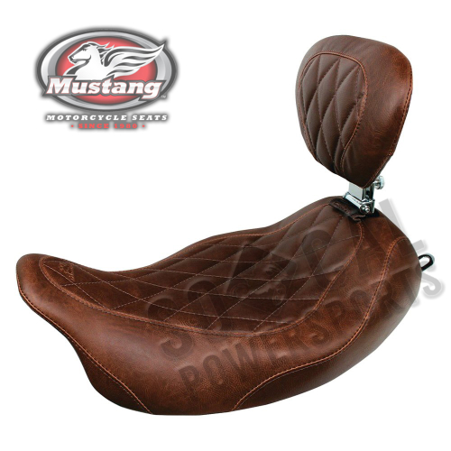 Mustang - Mustang Wide Tripper Solo Seat with Driver Backrest - 79811