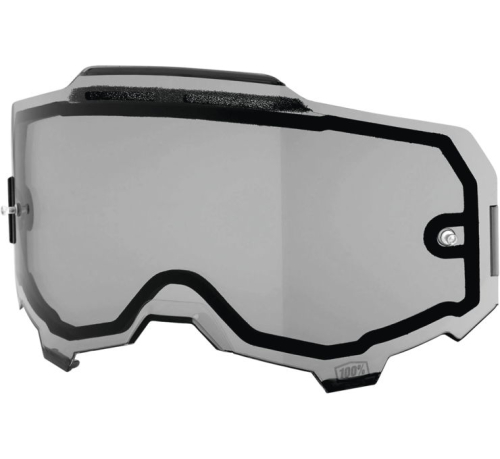 100% - 100% Replacement Lens for Armega Goggles - Dual Pane Vented Smoke - 59052-00002