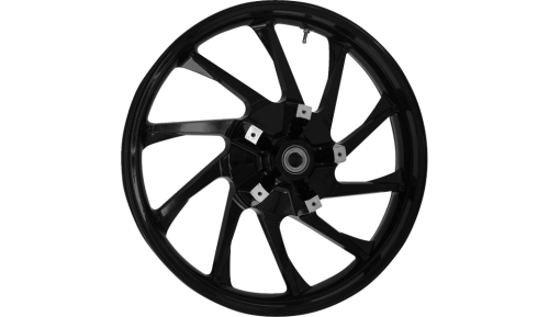 Coastal Moto - Coastal Moto Precision Cast Hurricane 3D Front Wheel - 21in. x 3.5in. - Solid Black - 3D-HUR213SB-ABST