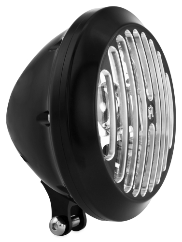 Performance Machine - Performance Machine 5-3/4in. Grill LED Headlight Assembly - Contrast Cut - 0207-2024GRL-BM