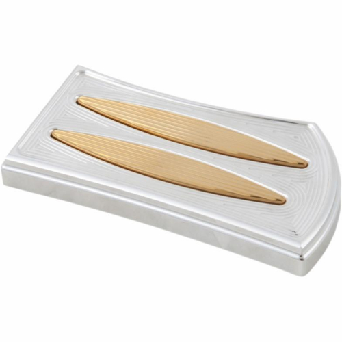 Kens Factory - Kens Factory Neo Fusion Brake Pedal - Polished with Brass Inserts - 5214