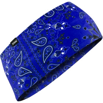Zan Headgear - Zan Headgear Sportflex Series Headband - HBL111 - Navy Paisley - OSFM