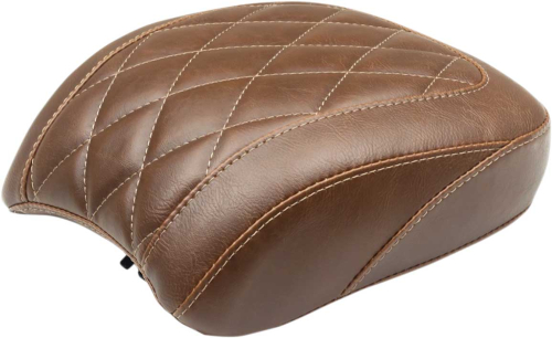 Mustang - Mustang Wide Tripper Solo Seat - Diamond Stitch - Brown - 83042