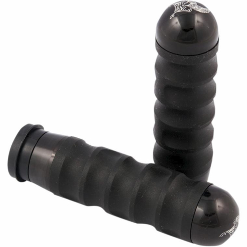 Kens Factory - Kens Factory Neo-Fusion Rubber Grips - Black End Caps - 1101