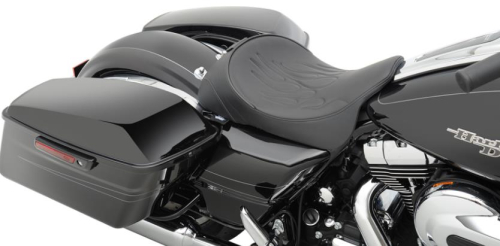 Drag Specialties - Drag Specialties Solo Front Seat - Flame Stitch - 0801-0887