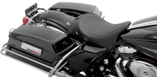 Drag Specialties - Drag Specialties Solo Front Seat - Black Pinstripe - 0801-0891