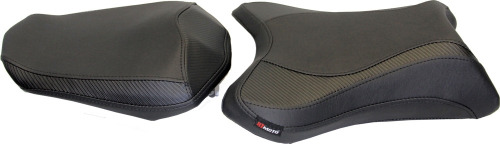 HT Moto - HT Moto Seat Cover - Black/Carbon - SB-H031-B