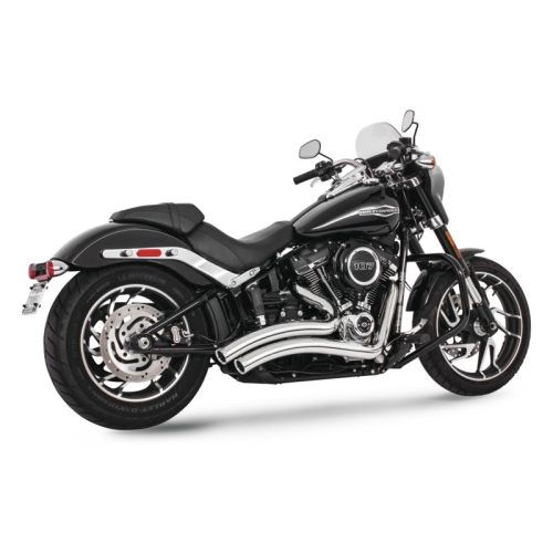 Freedom Performance - Freedom Performance Sharp Curve Radius Crossover Exhaust with Star Tips - Chrome with Chrome Tips - HD01176