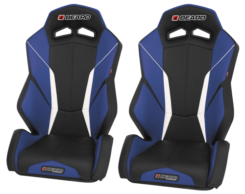 Beard Seats - Beard Seats Torque V2 Rear Seats (Pair) - Black/Blue - 852-536-2