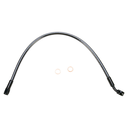 Magnum - Magnum Black Pearl Designer Series Front Upper Brake Line - 3/8in./10mm, 35deg. Banjo - 17in. - 47117