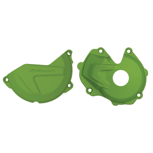 Polisport - Polisport Clutch/Ignition Cover Kit - Green - 90954