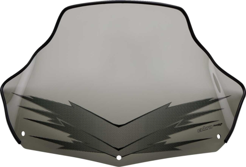 Powermadd - Powermadd Cobra Windshield - 11in. - Tint with Black Graphics - 13031