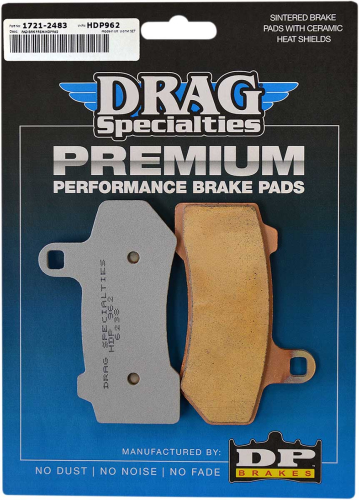 Drag Specialties - Drag Specialties Premium Sintered Metal Brake Pads - 1721-2483