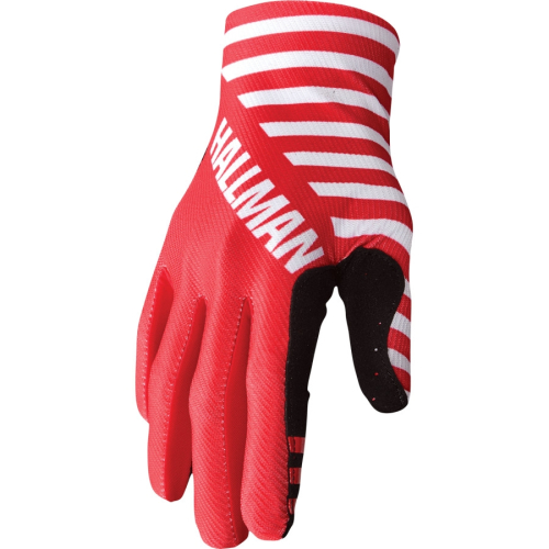 Thor - Thor Hallman Mainstay Slice Gloves - 3330-7294 - White/Red - Large