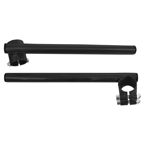 Emgo - Emgo 7/8in. Steel Clip-on Handlebars - 35mm Fork Tube - Gloss Black - 23-93122