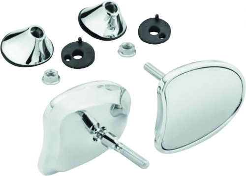 HardDrive - HardDrive Tapered Fairing Mirrors - Chrome - 270332