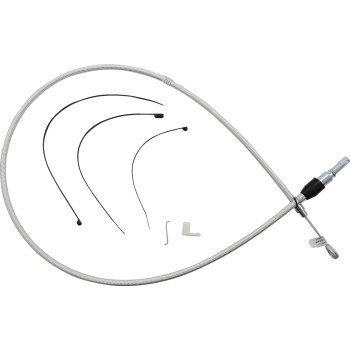 Magnum - Magnum Alternate Length Sterling Chromite Quick Connect Braided Upper Clutch Cable - 48in. - 323414HE