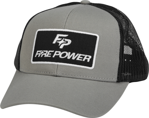 Fire Power - Fire Power Curved Bill Hat - Gray/Black - 99-8109