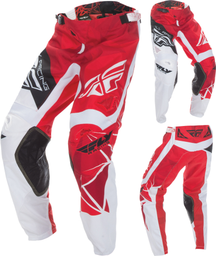 Fly Racing - Fly Racing Kinetic Crux Pants - 370-53234 - Red/White - 34