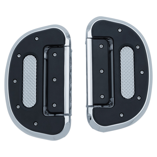 Kuryakyn - Kuryakyn Heavy Industry Folding Boards without Adapters - Chrome - Pair - 7045