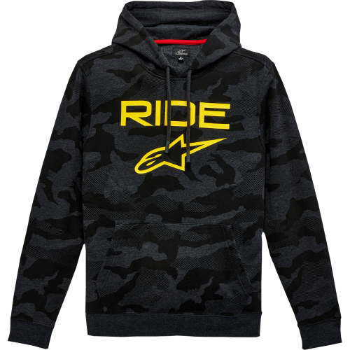 Alpinestars - Alpinestars Area Pullover Hoodie - 1232-513001912X - Charcoal Camo/Black - 2XL