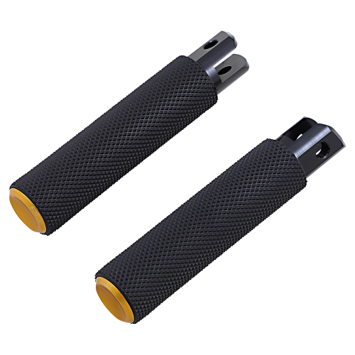 Arlen Ness - Arlen Ness Fusion Driver Footpegs - Knurled - Gold - 07-952