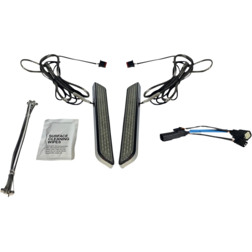 Custom Dynamics - Custom Dynamics LED Front Fork Lightz - Smoke Lens/Chrome Finish - CD-FORK-SS6-SC