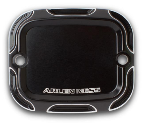 Arlen Ness - Arlen Ness Front Brake Master Cylinder Cover - Beveled Black - 03-409